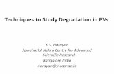 Techniques to Study Degradation in PVs · Major kinds of degradation in perovskite solar cells Oxygen induced degradation ... Taame Abraha Berhe, Bing-Joe Hwang, Organometal halide