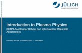 Introduction to Plasma Physics · Introduction to Plasma Physics CERN Accelerator School on High Gradient Wakeﬁeld Accelerators Sesimbra, Portugal, 11-22 March 2019 Paul Gibbon.