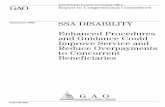 September 2002 SSA DISABILITYSeptember 2002 SSA DISABILITY Enhanced Procedures and Guidance Could Improve Service and Reduce Overpayments to Concurrent Beneficiaries GAO-02-802 Page