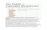 Tax Guide for Cannabis Businesses · 2018-01-18 · Helping your business succeed is important to the CDTFA. To help you better understand the tax obligations specific to your cannabis