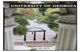 Fiscal Year Ended June 30, 2019 - University of Georgia · Annual Financial Report (Including Independent Auditor's Report) Fiscal Year Ended. June 30, 2019