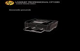 HP LaserJet Professional CP1020 Color Printer Series User Guide …welcome.hp-ww.com/ctg/Manual/c01951670.pdf · Promjena upravljačkog programa pisača u skladu s vrstom i veli činom