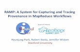 RAMP: A System for Capturing and Tracing Provenance in ...infolab.stanford.edu/~hyunjung/publications/ramp-hadoopsummit.pdf · Where data came from, How it was processed, … Uses: