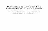Whistleblowing in the Australian Public Sector · management strategies in a range of different types of public sector organisations. The project has produced a comprehensive picture