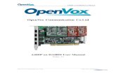 OpenVox Communication Co · 2019-06-24 · A400P on DAHDI User Manual OpenVox Communication Co. LTD. URL: 8 PS TN l i ne 1 PS TN l i ne 2 F X S - 100 modul e F X O- 100 modul e Anal