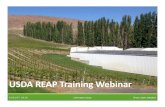 REAP Training Webinar Presentation - Spark Northwestsparknorthwest.org/wp-content/uploads/REAP-Training... · 2017-05-27 · USDA Rural Development Contacts Carlotta M. Donisi 1835