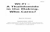 2013 Wi-Fi – A Thalidomide in the Making. Who Cares? · Barrie Trower September 2013 With Deference to all Scientists: this Research Report has been written for all students and