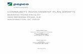 COMMUNITY INVOLVEMENT PLAN (DRAFT) · any spills and leaks of hazardous substances are quickly addressed and, if necessary, properly remediated. Pepco also has implemented several
