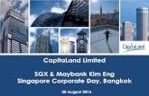 CapitaLand Limited SGX & Maybank Kim Eng Singapore ...€¦ · Sky Vue 694 694 651 94% 95% The Interlace2 1,040 1,040 919 88% 100% The Orchard Residences3 175 175 169 97% 100% ...