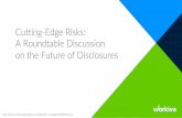 Cutting-Edge Risks: A Roundtable Discussion on the Future ... · Cutting-Edge Risks: A Roundtable Discussion on the Future of Disclosures. Questions. Qualifying for CPE. Presenters