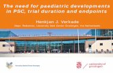 Henkjan J. Verkade · Paediatric onset PSC: 1-year GGT