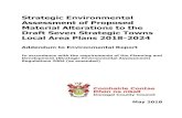 Strategic Environmental Assessment of Proposed Material ... · Strategic Environmental Assessment Screening Report of the proposed Material Alterations to the Draft LAP identified