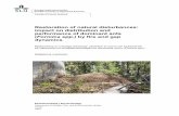Faculty of Forest Sciencestud.epsilon.slu.se/8633/7/larsson_r_151123.pdf · Restaurering av naturliga störningar: påverkan av brand och luckdynamik på utbredning och prestationsförmåga
