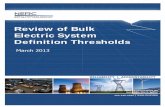 Review of Bulk Electric System Definition Thresholds 201017 Proposed Definition … · Standards with all U.S. users, owners, and operators of the bulk power system, and made ...