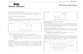 Photodiodes Data Sheet - ezphysics.nchu.edu.twezphysics.nchu.edu.tw/prophys/basicexp/electronote/photodiode.pdf · Basics of photometry ... diagonal dimension greater than 0.1 the