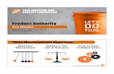 Product Authority/media/Files/H/HomeDepot-IR/documents/events-and...Product Authority Ted Decker Executive Vice President Merchandising 2015 INVESTOR AND ANALYST CONFERENCE Three Merchandising