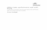 Office type, performance and well- being840700/FULLTEXT02.pdf · design with or without flexible seating. While advocates of open-plan offices propose that these office types lead