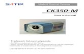 CK350M Manual - SATIR€¦ · Confirm that smoke and fume emissions have ceased. ... dust and dirt that collects on the plug, the exterior of the power outlet and the surrounding