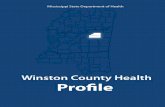Winston County Health Profilemsdh.ms.gov/msdhsite/files/profiles/Winston.pdf · Winston County Health Profile Winston County 78.9 80.4 0 20 40 60 80 100 County State t Maternal and