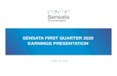 SENSATA FIRST QUARTER 2020 EARNINGS …Q1 2020 EARNINGS SUMMARY 5 Q1-2020 Unprecedented health, economic and market conditions • Decisive actions to protect employees, mitigate supply