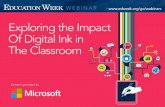 Digital Ink in the Classroom - Education WeekDigital Ink in the Classroom Tom Mainelli Program Vice President, Devices & Displays, IDC Tom Mainelli has covered the technology industry