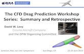 The CFD Drag Prediction Workshop Series: Summary and ...dept.ku.edu/~cfdku/JRV/Levy.pdfThe CFD Drag Prediction Workshop Series: Summary and Retrospective Levy, et al DPW 5 Organizing