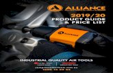 2019/20 - Compressed Air Tools · Alliance Industrial Air Tools A A-2 FULL SPARE PARTS & SERVICE BACK-UP PRODUCT NO. IMAGE PRODUCT DESCRIPTION BARCODE AL-1204 13mm Reversible Drill/Screwdriver-800rpm