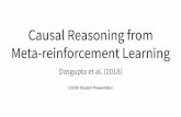 Causal Reasoning from Meta-reinforcement Learningcs330.stanford.edu/presentations/presentation-11.4-2.pdf · Information phase (meta-train) Output action a i sets value of X i to