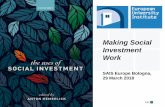 Making Social Investment Work · as one (or two) antecedent welfare paradigms shape post-crisis debate • While the international policy community (OECD/WB –former ... investments