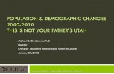 POPULATION & DEMOGRAPHIC CHANGES 2000-2010le.utah.gov/lrgc/briefings/2012.PopulationBagels... · 2012-01-23 · Population Changes 2000-2010 Utah was the third fastest growing state
