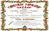 Dinner/ Supper ST. JOSEPH'S HOME 33 Valens Drive Saskatoon ... · Ukrainian Food (Eat-in and Take Home), Icons, Crafts, Raffles, Christmas Decorations and more. A wonderful opportunity