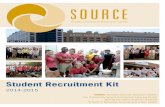 Student Recruitment Kit - SOURCE · Student Recruitment Kit 2014-2015. SOURCE (Student Outreach Resource Center) is the community service and service-learning center for the Johns