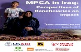 MPCA in Iraq · (FFP), the CCI sought to capture beneficiary perspectives on these questions. From March to April 2018, the CCI held 33 focus group discussions (FGDs) (including 2