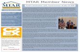 MTAR Member News · 2019-06-17 · Core & Broker Core class, ... their funs for 2020...now! Members can set themselves up on payment plans that include untary RPAC. Your MTAR staff