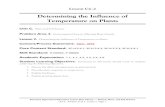 Determining the Influence of Temperature on Plants · Vernalization Warm season crops Interest Approach. Use an interest approach that will prepare the students for the les- ... oats,