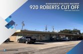 NEIGHBORHOOD RETAIL/OFFICE INVESTMENT 920 ROBERTS … … · 183) and Roberts Cut Off - 12,410 V.P.D, Just One Mile From the River District PRICE $440,000.00 NEIGHBORHOOD RETAIL/OFFICE