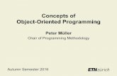 Concepts of Object-Oriented Programming - ETH Z · 2016-10-27 · Peter Müller – Concepts of Object-Oriented Programming 3 Information Hiding Definition Information hiding is a