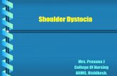 Shoulder Dystocia - AIIMS RISHIKESHaiimsrishikesh.edu.in/.../02/1068_Shoulder-Dystocia-Fetal...OBG-final.… · Shoulder dystocia refers to difficulty in delivery of the fetal shoulders.