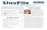 SlavFile Spring 2012...CONFERENCE PRESENTATION REVIEW The 2012 Susana Greiss Lecture was deliv-ered at the ATA conference in San Diego by Marijana Nikolić, formerly head of the con-