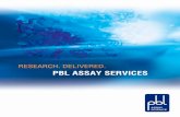 PBL assay services · 2019-12-18 · PBL’s sample testing and screening services will expedite your research and development work. Our existing technologies and services can be