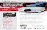 Convenient and easy to use installation projector with ...dukaneav.com/documents/specs/8983W.pdf · it comes to installation flexibility. All this, and with a lower cost of ownership.