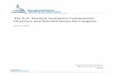 The U.S. Election Assistance Commission: Overview and Selected … · 2019-06-14 · The U.S. Election Assistance Commission: Overview and Selected Issues for Congress Congressional