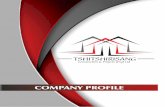 COMPANT PROFILE TSHITSHIRISANG · projects in which all design, architectural plans, site plans, building department approvals, construction and ﬁnal inspections are handled for