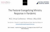 The Pastoral-Evangelizing Ministry Response in Pandemic The Pastoral-Evangelizing Ministry Response