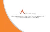 ARADHYA CONSTRUCTIONS ‘Construction Re-Defined’ · Turnkey Builders & Contractors Brief Profile M/s Aradhya Constructions is headed by its proprietor Mr.Jeetendra Bhalla who has
