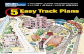 MAGAZINE 5 Easy Track Plans · ing such layouts is a path many take to get started in model railroading, and HO (1:87 proportion to the prototype) is the most widely modeled scale