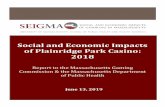 Social and Economic Impacts of Plainridge Park Casino: 2018...2019/06/13  · Health and Health Sciences at the University of Massachusetts Amherst. She is also a member of the Social
