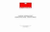 2019 ANNUAL FINANCIAL REPORT - SYNERGIE...2019 ANNUAL FINANCIAL REPORT SE (European Company) with a capital of €121.810.000 11, avenue du Colonel Bonnet 75016 PARIS SYNERGIE –