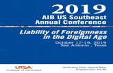 AIB US Southeast Annual Conference Liability of ... · AIB US Southeast is a place for you to consider home, whereyou can return each year to ... theJournal of Management(2006), and
