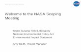 Welcome to the NASA Scoping Meeting · »August 16, Chatsworth ... •Institutional Controls Groundwater Cleanup . National Aeronautics and Space Administration Areas of Potential